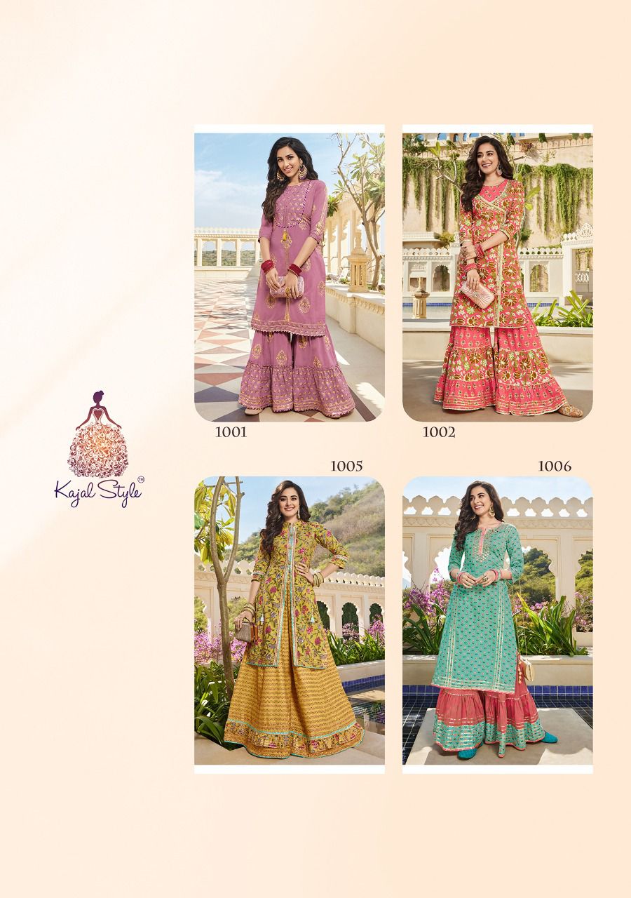 Eliza 1 New Designer Festive Wear Cotton Printed Kurti With Bottom Collection